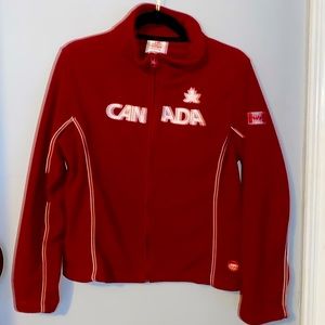Vintage Canada soccer zipped fleece